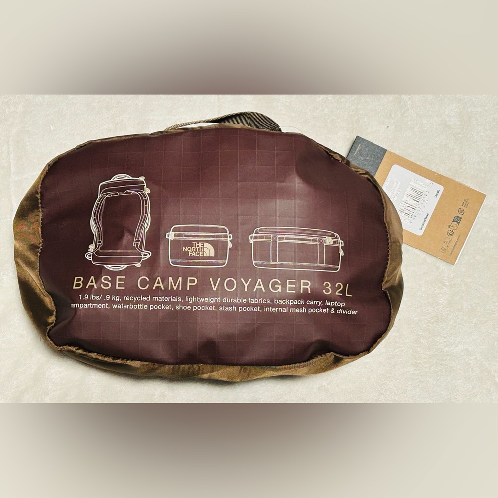 THE NORTH FACE Base Camp Voyager 32L Duffle Smokey Brown